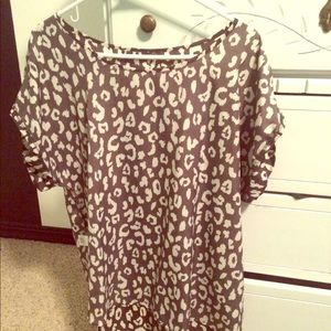 Cheetah print blouse